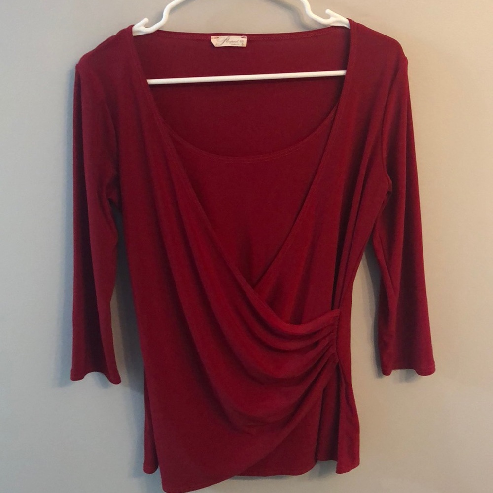Red blouse